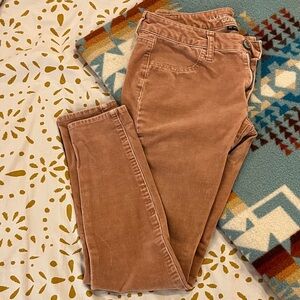 American Eagle Outfitters Blush Corduroy Skinny Jeans